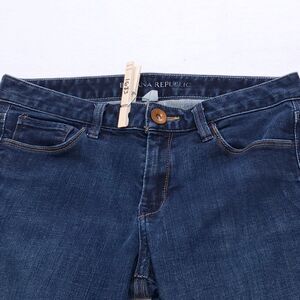 Banana Republic Causal Button Zip Denim Medium Wash Jeans Womens Size 26 Blue